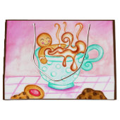 Gingerbread Coffee Gift Bag Große Geschenktüte (Vorderseite)