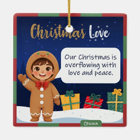 Gingerbread Cookie Christmas Ornament (Rückseite)