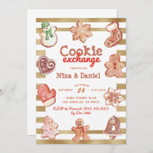 Gingerbread Cookie Exchange - Einladung zu Weihnac (Vorne/Hinten)