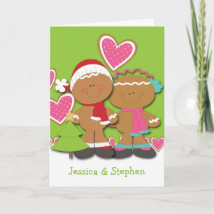 Gingerbread Cookie Feiertagskarte