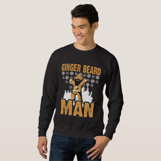 Gingerbread Cookie Ginger Beard Man Red Hair Chris Sweatshirt (Vorne ganz)