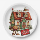 Gingerbread Cookie House  Pappteller (Vorderseite)