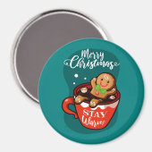 Gingerbread Cookie Imán Magnet (Vorderseite/Rückseite)