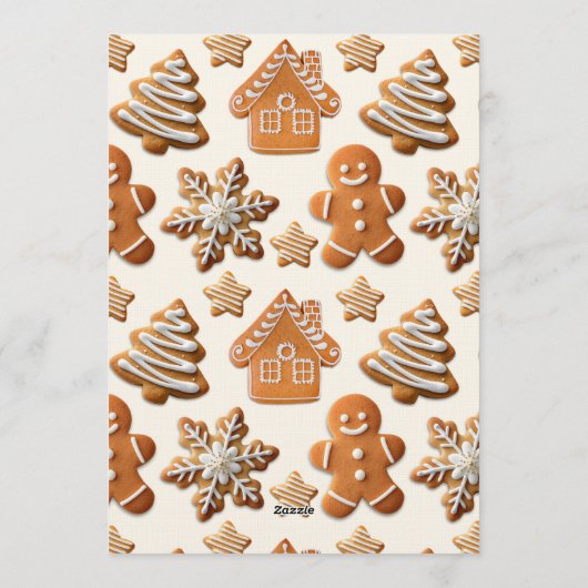 Gingerbread Cookie Invite Einladung (Rückseite)
