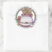 Gingerbread Cookie Jar Label - Aus der Küche von Runder Aufkleber (Tasche)