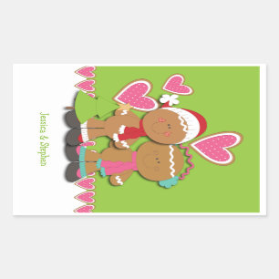 Gingerbread Cookie Rechteckiger Aufkleber