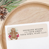 Gingerbread Cookie Return Address 