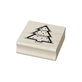 Gingerbread Cookie Weihnachtsbaum Briefmarke Gummistempel