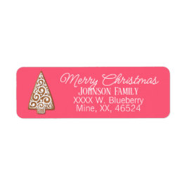 Gingerbread Cookie Weihnachtsbaum-Etikett