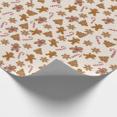 Gingerbread Cookies and Candy Canes Geschenkpapier (Ecke)