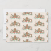 Gingerbread Cookies Christmas Feiertagskarte (Rückseite)