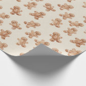 Gingerbread Cookies Christmas Geschenkpapier (Ecke)