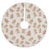 Gingerbread Cookies Christmas Polyester Weihnachtsbaumdecke (Vorderseite)