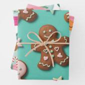 Gingerbread Cookies, Cupcakes & Snow Globes  Geschenkpapier Set (Beispiel)