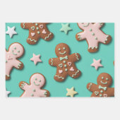 Gingerbread Cookies, Cupcakes & Snow Globes Geschenkpapier Set (Vorderseite)
