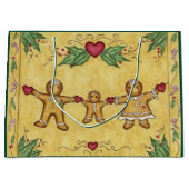 Gingerbread Cookies Gift Bag Große Geschenktüte (Vorderseite)