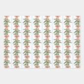 Gingerbread Cookies Hearts Snowflakes Christmas Geschenkpapier Set (Vorderseite 3)