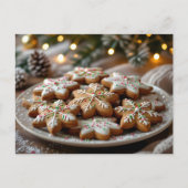 Gingerbread Cookies Recipe Card Postkarte (Vorderseite)