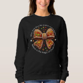 Gingerbread Coquette Christmas Bow: Merry & Bright Sweatshirt (Vorderseite)