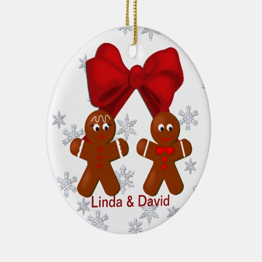 Gingerbread Couple Christmas Ornament (Rechts)