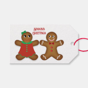 Gingerbread Couple Frohen Festtage Geschenkanhänger