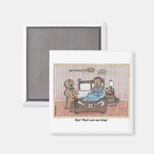 Gingerbread Couple Magnet (Vorderseite/Rückseite)