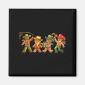 Gingerbread Cowboy Christmas Cookie Baker Western Magnet (Vorne)