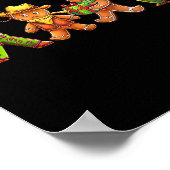 Gingerbread Cowboy Christmas Cookie Baker Western  Poster (Ecke)