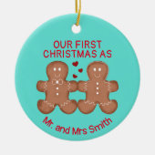 Gingerbread-Cute Keramik Ornament (Vorne)