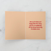 Gingerbread Cutout Feiertagskarte (Innenseite)