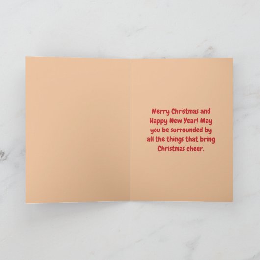 Gingerbread Cutout Feiertagskarte (Innenseite)