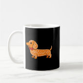 Gingerbread Dachshund Christmas Cute Weiner Dog  Kaffeetasse (Links)