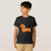 Gingerbread Dachshund Christmas Cute Weiner Dog T-Shirt (Vorne ganz)