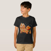 Gingerbread Dachshund Christmas Tree House Cookie  T-Shirt (Vorne ganz)