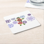 Gingerbread dance rechteckiger pappuntersetzer (angewinkelt)