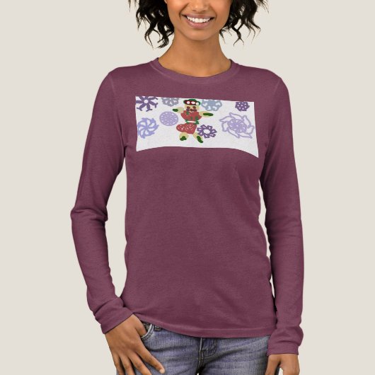 Gingerbread dance  Tri-Blend shirt (Vorderseite)