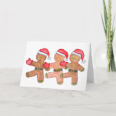 Gingerbread Dancers Dankeskarte (Vorderseite)