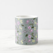 Gingerbread Deer Candycane Grüne Weihnachten Kaffeetasse (Mittel)