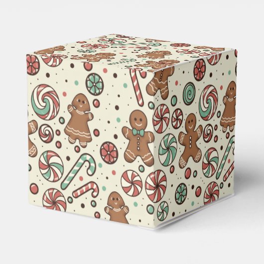 Gingerbread Delight Favor Box Geschenkschachtel (Rückseite)