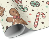 Gingerbread Delight Geschenkpapier (Rolleneckpunkt)