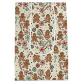 Gingerbread Delight Gift Bag Mittlere Geschenktüte (Rückseite)