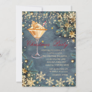 Gingerbread Drink Branchen, Confetti Weihnachten Einladung