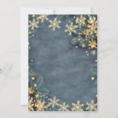 Gingerbread Drink Branchen, Confetti Weihnachten Einladung (Rückseite)