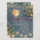 Gingerbread Drink Branchen, Confetti Weihnachten Einladung (Vorne/Hinten)