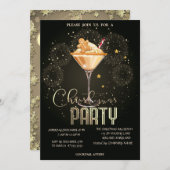 Gingerbread Drink Fireworks Weihnachtsfirma Einladung (Vorne/Hinten)