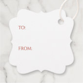 GINGERBREAD Extravagant Square Gift Tags Geschenkanhänger (Rückseite)