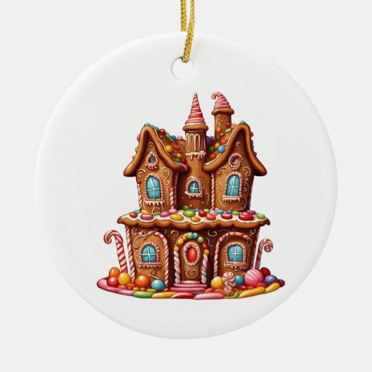 GingerBread Fall Vibes Ornaments  Keramik Ornament (Vorne)
