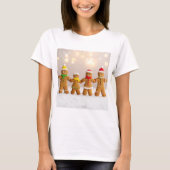 Gingerbread Family Christmas T-Shirt (Vorderseite)