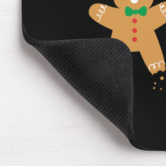 Gingerbread Feet Hurt Sarcastic Cookie Fun Christm Mousepad (Ecke)