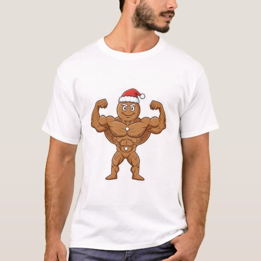 Gingerbread Fitnessstudio-Bruder T-Shirt (Vorderseite)